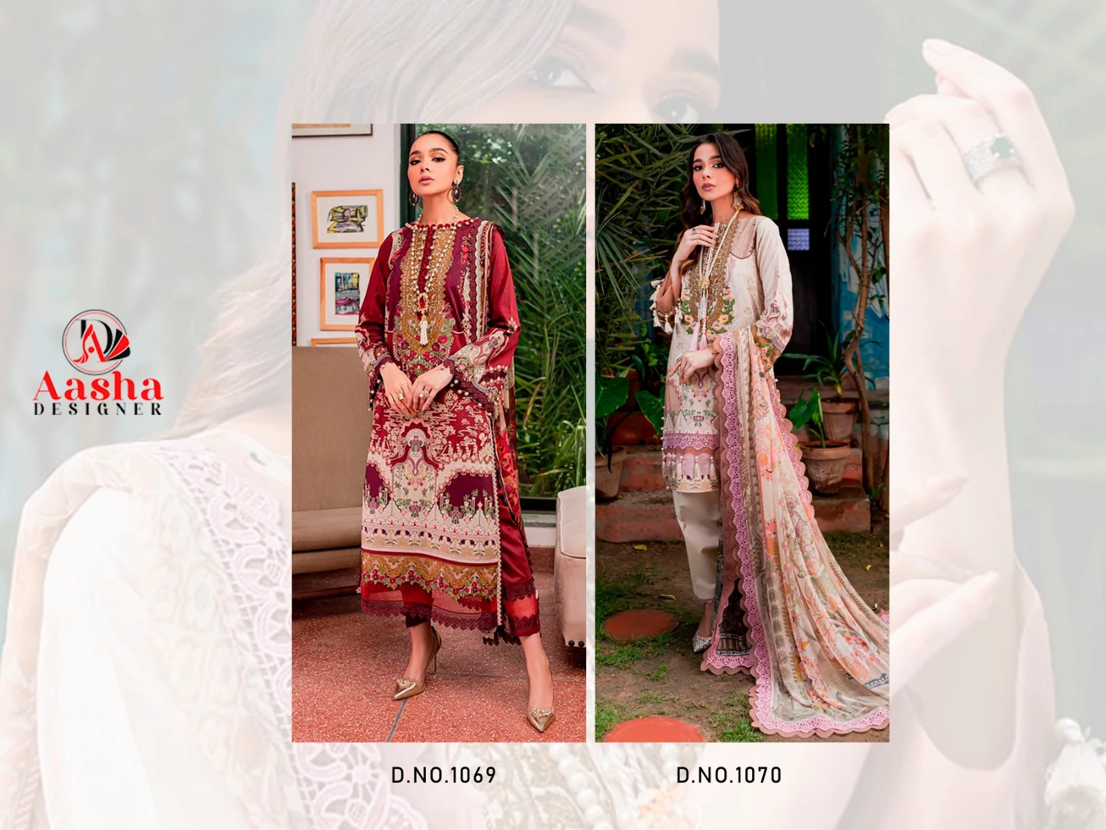Aasha Designer Needle Wonder Vol 8 Pure Cotton Print Wholesale Pakistani Salwar Suit Catalog — Wholesale Salwar Suits, MPA wholesale from Surat — view 5